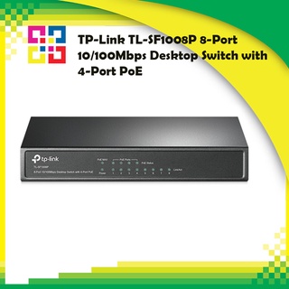 TP-Link TL-SF1008P 8-Port 10/100Mbps Desktop Switch with 4-Port PoE