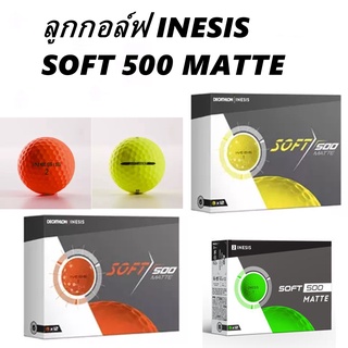 ลูกกอล์ฟ GOLF BALLS INESIS รุ่น SOFT 500 MATTE แพ็ค 12ลูก