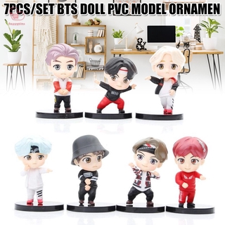 ภาพหน้าปกสินค้า【สินค้ามีจำหน่าย】 7Pcs/Set BTS Tiny TAN Mini Figure Bangtan Boys Groups BTS Anime Figurine Toy Group Gift Idol Doll PVC Model HT ที่เกี่ยวข้อง