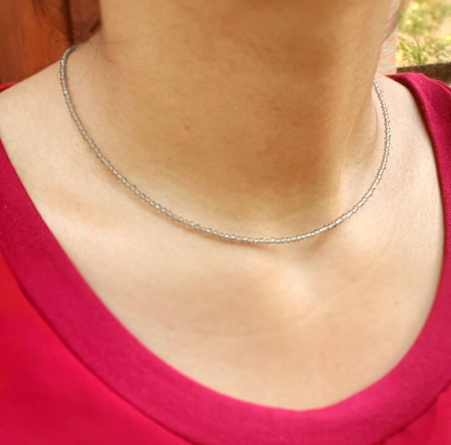 สร้อยคอหินสโมกกี้ควอตซ์-smoky-quartz-tiny-beads-necklace