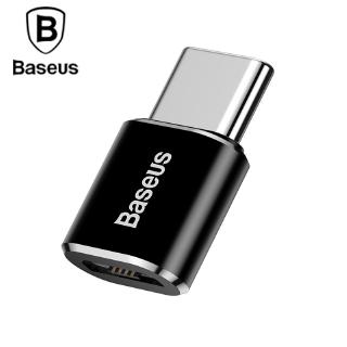 Baseus Micro USB Type C OTG Adapter Converter for Macbook notebook โทรศัพท์มือถือ Type-c Male to Micro Female Type-c OTG Connector สายชาร์จ Cable