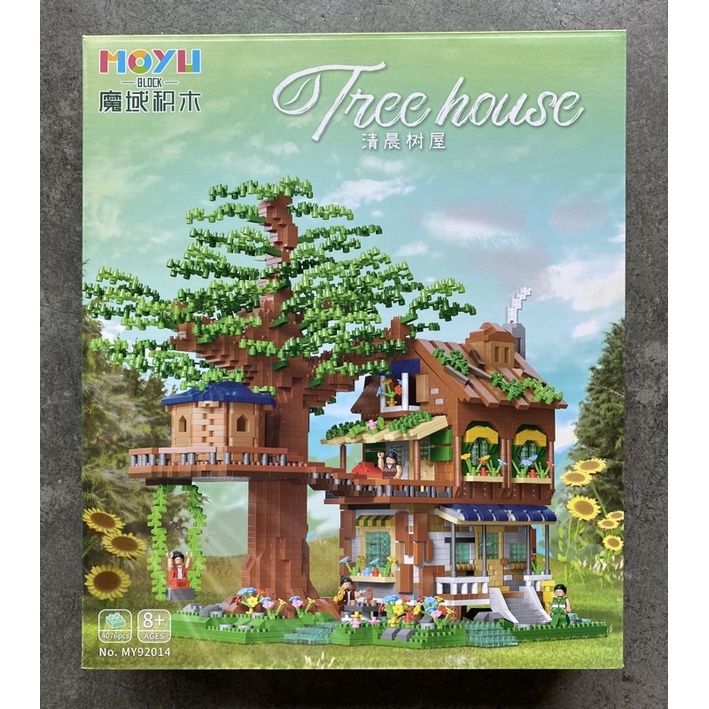 เลโก้นาโน MOYU 92015 Elf Tree House 3308 pcs & MOYU 92014 Tree House ...