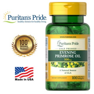 ภาพขนาดย่อของสินค้า[EXP 06/23] Puritan's Pride Evening Primrose Oil 500 mg with GLA [100 Softgels]