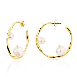 Haus of Jewelry - Cari Hoop Earrings