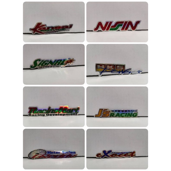 สติ๊กเกอร์ ชุดแต่งรถ GREDDY NISSIN EXOCET KANSAI SIGNAL HKS POWERS J'S ...