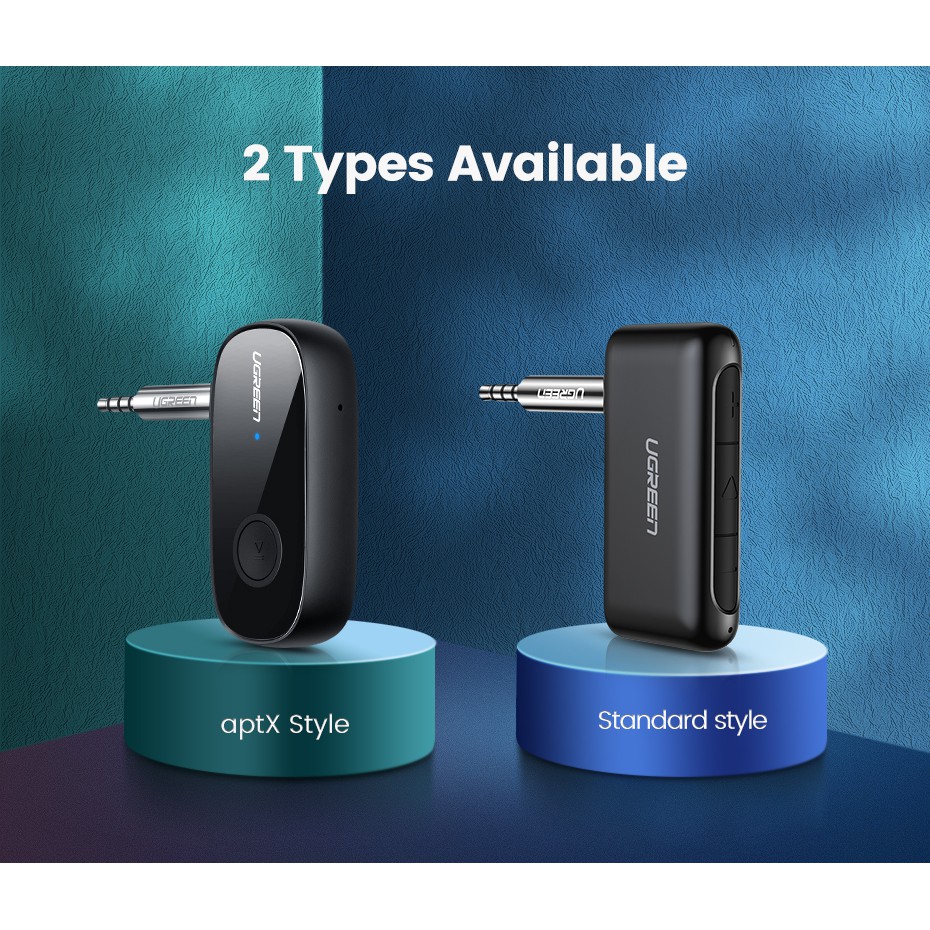 UGREEN (70304,70303) Bluetooth Receiver 5.0 aptX 3.5mm AUX Jack Audio  Wireless Adapter for Car PC Headphones | Shopee Thailand