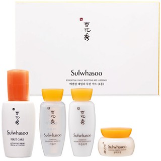 Sulwhasoo Essential Daily Routine Kit [4 Items] เซทผลิตภัณฑ์บำรุงผิวหน้า 4 ชิ้น จากโซลวาซูล