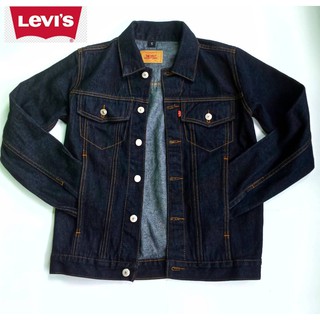 เสื้อแจ็คเก็ตยีนส์ Levis Jacket Vintage สี MIDNIGHT (มีกระเป๋าข้างเสื้อ)ใส่ได้ทั้งชาย และ หญิง