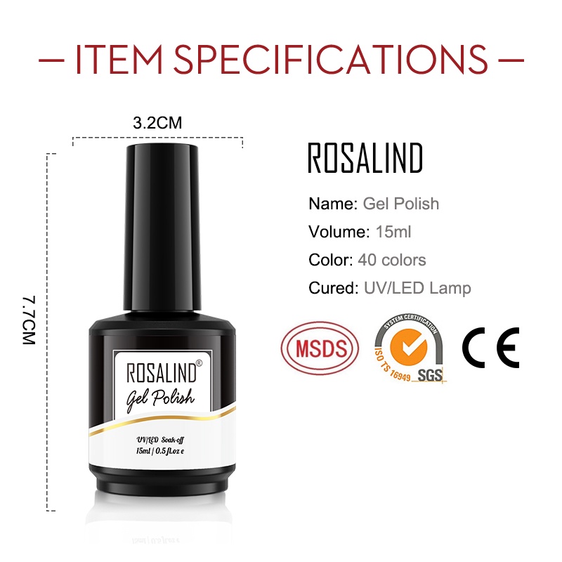 rosalind-สีทาเล็บเจล-15มล-สําหรับออกแบบเล็บหลอดไฟ-led-uv-หลอดไฟ-สีทาเล็บ