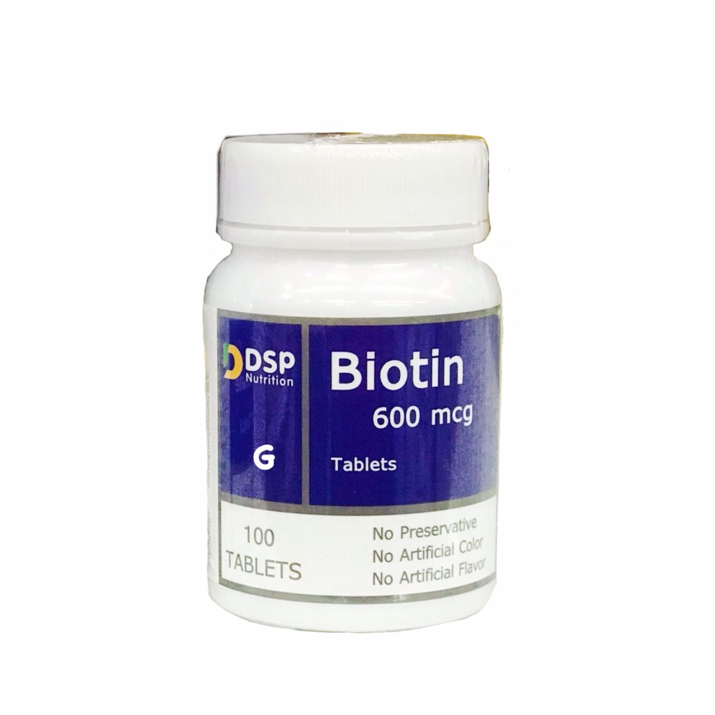 ภาพหน้าปกสินค้า(100 เม็ด)DSP Biotin 600 mcg ไบโอติน จากร้าน green_pharma บน Shopee