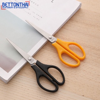 Deli 0603 Scissors stainless steel 170mm กรรไกรสแตนเลส ขนาด 170mm คละสี 1 ชิ้น ยี่ห้อ Deli กรรไกร อุปกรณ์สำนักงาน offic