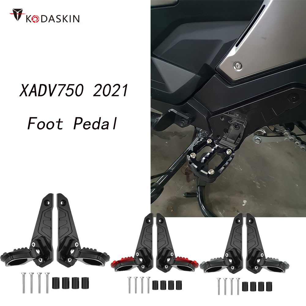 ภาพหน้าปกสินค้าKodaskin Motorcycle accessories XADV750 Folding Rear Foot Pegs Footrest Passenger For HONDA X-ADV 750 2021 จากร้าน kodaskin.th บน Shopee