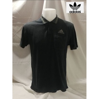 adidas Brand_2nd hand (BK1) เสื้อโปโลแขนสั้น ผ้าฝ้าย​ 💯 % Size M กระสอบนำเข้ามือสอง​