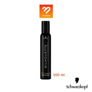 มูส ชวาสคอฟ Schwarzkopf Mousse Silhouette Super Hold 200 ml. จัดแต่งทรงผมทุกสไตล์ อยู่ทรงสวยนาน สูตรบางเบา