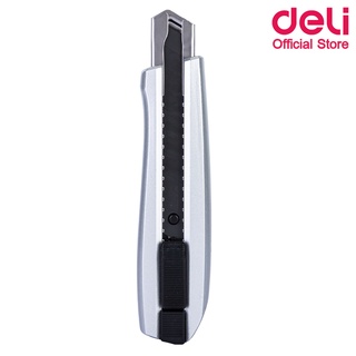 Deli 2095 Cutter คัทเตอร์เหล็ก ใบมีดสีดำ ขนาด 15.8x3.5cm ใช้งานง่าย มีดคัตเตอร์ คัตเตอร์ อุปกรณ์สำนักงาน เครื่องเขียน