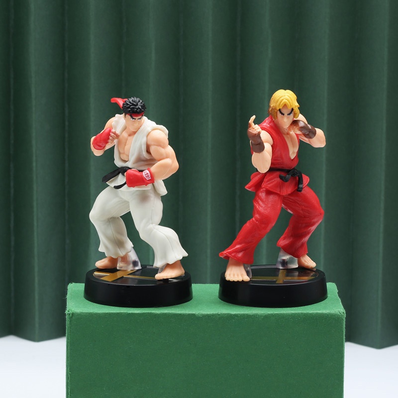 kawaii-ฟิกเกอร์-pvc-อนิเมะ-street-fighter-game-ken-masters-hoshi-ryu-น่ารัก-ขนาด-10-ซม-ของขวัญวันเกิด-สําหรับเด็กผู้ชาย