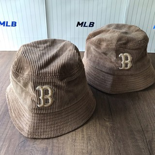 หมวก MLB Corduroy Bucket Hat สีน้ำตาล🏷