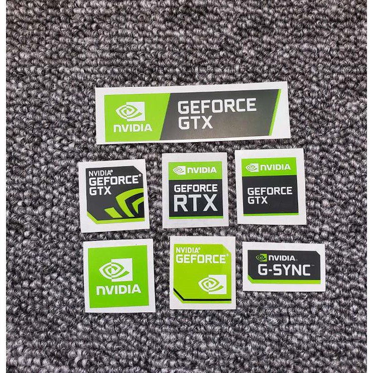 ภาพหน้าปกสินค้าNVIDIA graphics card label original authentic notebook NVIDIA sticker GTX GEFORCE CUDA sticker