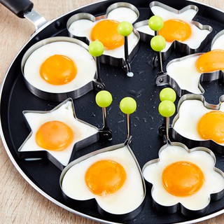 ภาพขนาดย่อของภาพหน้าปกสินค้าแม่พิมพ์ทอดไข่ เเพนเค้ก แบบสแตนเลส แม่พิมพ์ครัวทำอาหาร ไข่ดาว ไข่เจียว จากร้าน kdy.es บน Shopee