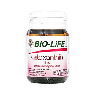 Bio Life Astaxanthin Plus Coenzyme Q10 (30แคปซูล)