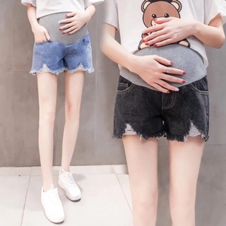 กางเกงยีนส์คนท้อง ขาสั้น พร้อมส่ง