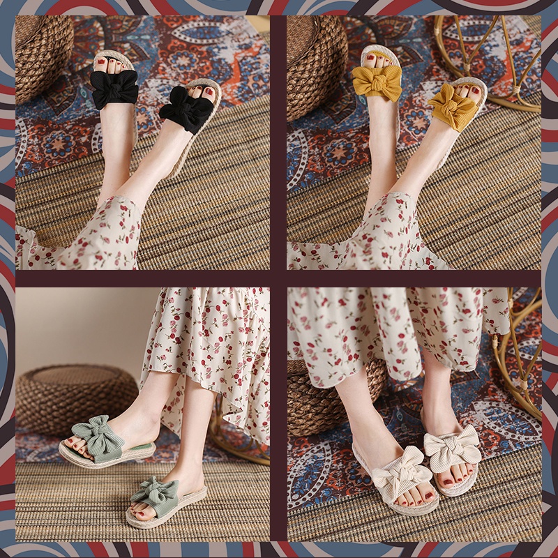 ภาพหน้าปกสินค้าJukoy รองเท้าโบว์ สุดน่ารักน่าเอ็นดูรองเท้าผู้หญิงขนานแท้ ‍ ️ใส่แล้วสวยใส่แล้วดูดีรองเท้ามีเสน่ห์เหลือเกินรีบมารับเป็นเ