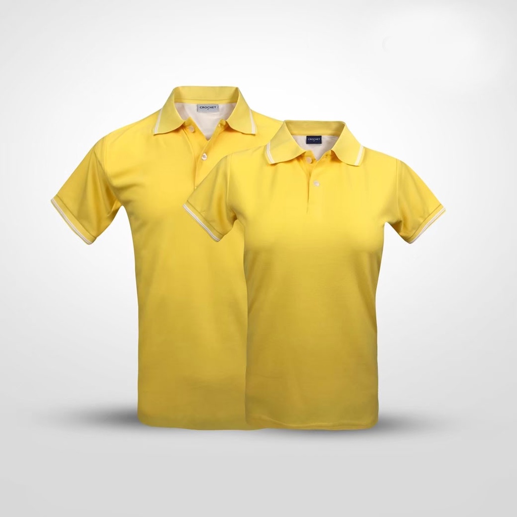 เสื้อโปโล-tc-เนื้อผ้า-polyester-ผสม-cotton-เหลือง-เหลืองปกทอนูน-เขียวมิ้นท์