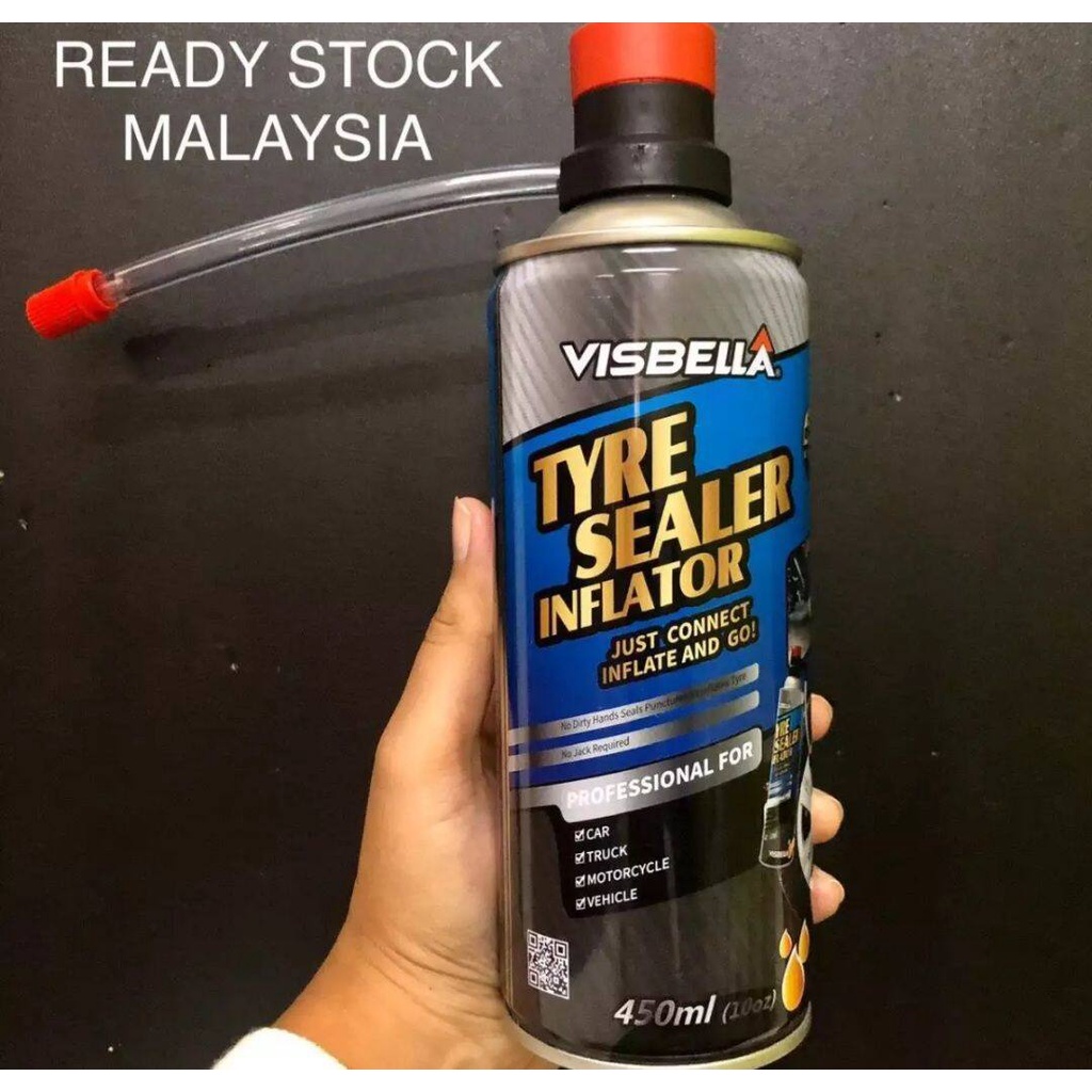 น้ำยาปะยาง-ยางรั่ว-ยางแบน-ฉุกเฉิน-visbella-tyre-sealer-inflator