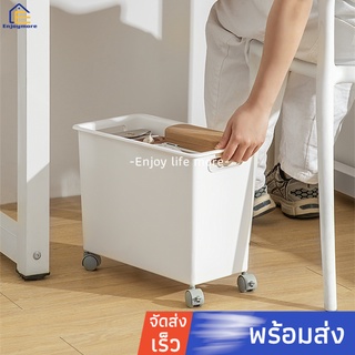 Enjoymore กล่องเก็บของมีล้อ กล่องเก็บของใต้โต๊ะ กล่องจัดระเบียบ