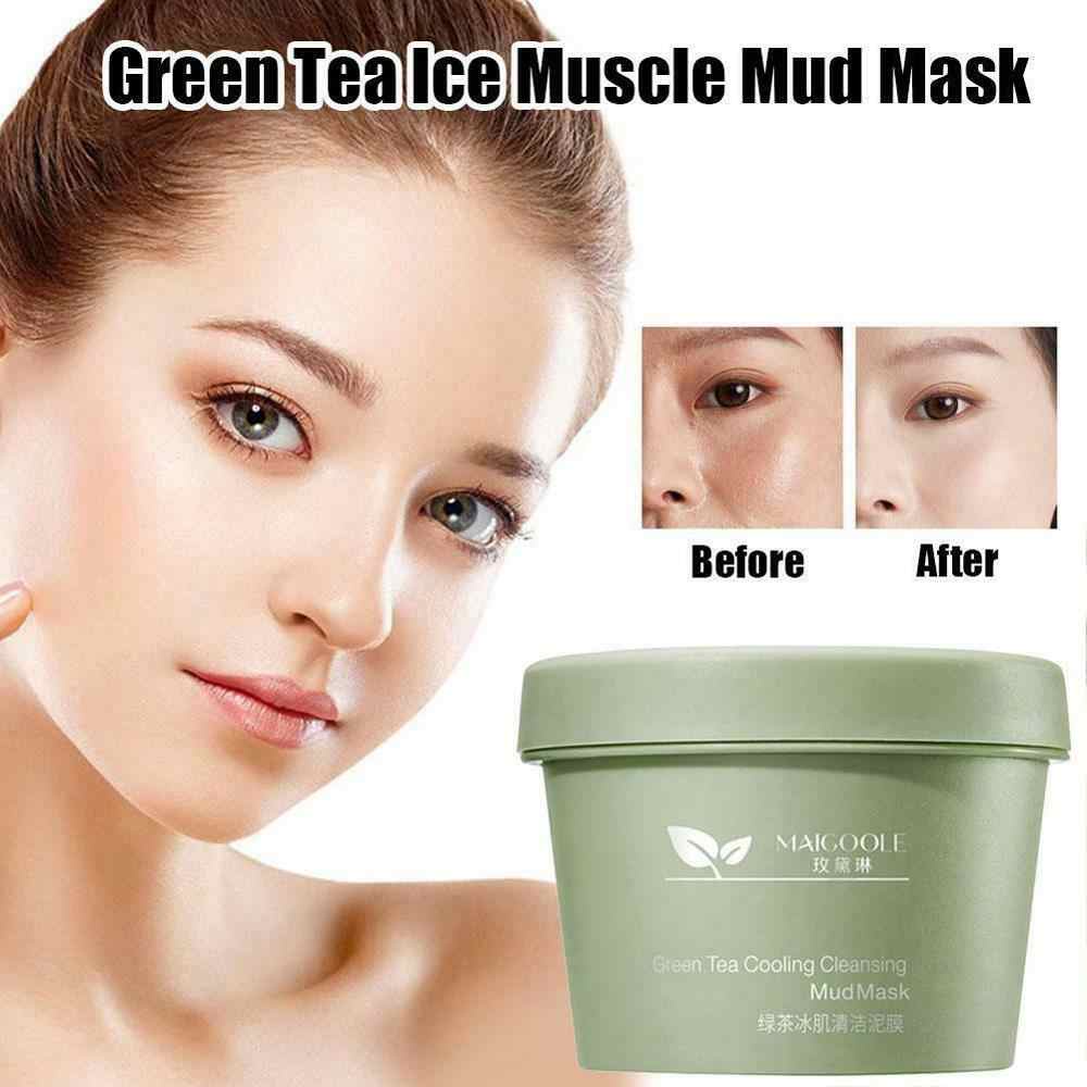 green-tea-cooling-cleransing-mud-mask-โคลนพอกหน้า-ทำความสะอาดอย่างล้ำลึก-ทำความสะอาดรูขุมขน-สิวหัวดำ-สิว-ผิวนุ่มชุ่มชื่น