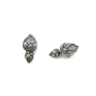 DSP ต่างหูดอกบัว จี้หูเงินดอกไม้ ตุ้มหูดอกบัว เงินแท้ 925 : DSP 925 Sterling Silver Earing [ESPB0602]