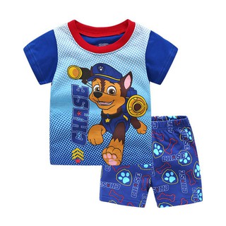 ภาพหน้าปกสินค้าPaw Patrol children\'s Boys Short Sleeve Pajamas Set Sleepwear Age 2-7Yrs ที่เกี่ยวข้อง