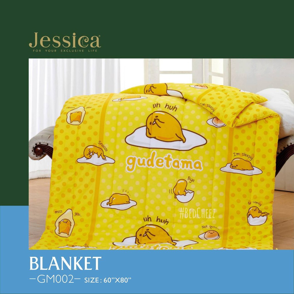 ผ้าห่ม-หมี-rilakkuma-by-jessica-หมีริรัคคุมะ-60-x80-ลิขสิทธิ์แท้-sanrio-gudetama-pawpatrol-minions