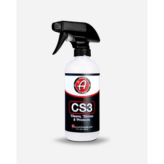 Adams CS3 ผลิตภัณฑ์น้ำยาอเนกประสงค์สำหรับล้าง,เคลือบและปกป้องผิวภายนอกรถยนต์ ภายในขวดเดียว (ขนาด 12 oz, 16 oz)
