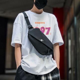 กระเป๋าสะพายข้างผู้ชาย กระเป๋าคาดเอว คาดอก ulzzang nylon big capacity waist bag pouch bag fanny pack crossbody bag for men