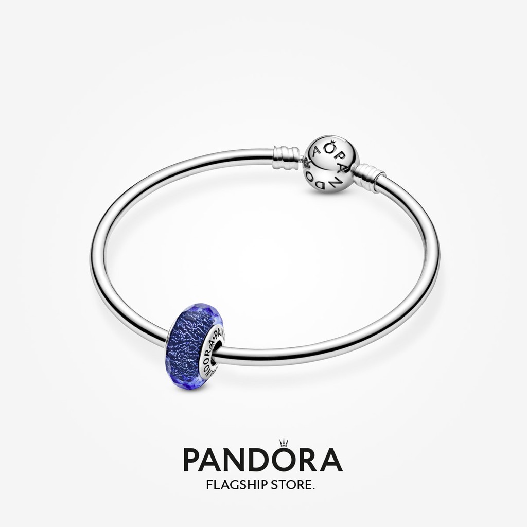 pandora-จี้แก้วมัราโน่-สีฟ้า-ของขวัญวันเกิด-สําหรับสุภาพสตรี-p825