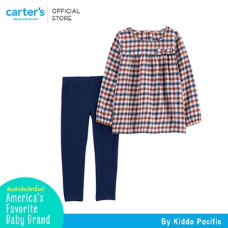 Carters Long Sleeve + Pants 2Pc Plaid Fam L9 คาร์เตอร์เสื้อผ้าชุดเซท 2 ชิ้น