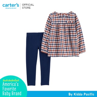 Carters Long Sleeve + Pants 2Pc Plaid Fam L9 คาร์เตอร์เสื้อผ้าชุดเซท 2 ชิ้น