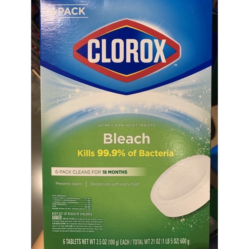 พร้อมส่ง Clorox Toilet Bleaching Cleaning Tablets (100G X 6 Pc ...