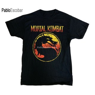 Mortal Kombat Dragon พิมพ์ผู้ชายผ้าฝ้ายแขนสั้นเสื้อยืดฤดูร้อนใหม่