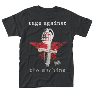 เสื้อยืดวินเทจเสื้อยืด ผ้าฝ้าย พิมพ์ลาย Rage Against The Machine Bulls On Parade Mic พลัสไซซ์ สําหรับผู้ชายS-5XL