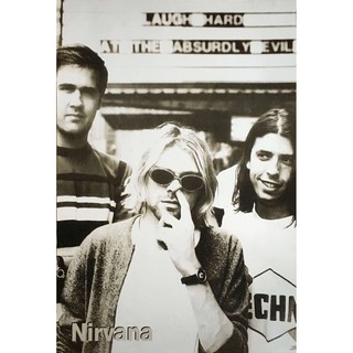 โปสเตอร์ รูปถ่าย วงดนตรี ร็อค เนอร์วานา NIRVANA 1987-94 POSTER 20”x30” Inch Kurt Cobain Legend American Rock Band v13