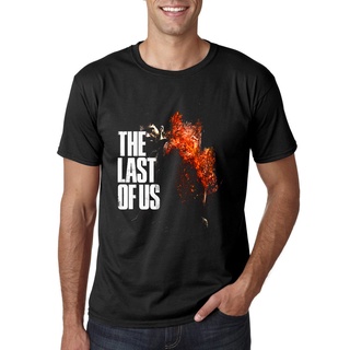 คอลูกเรือเสื้อยืดคอกลมเสื้อยืด พิมพ์ลาย The Last Of Usผ้าฝ้ายแท้