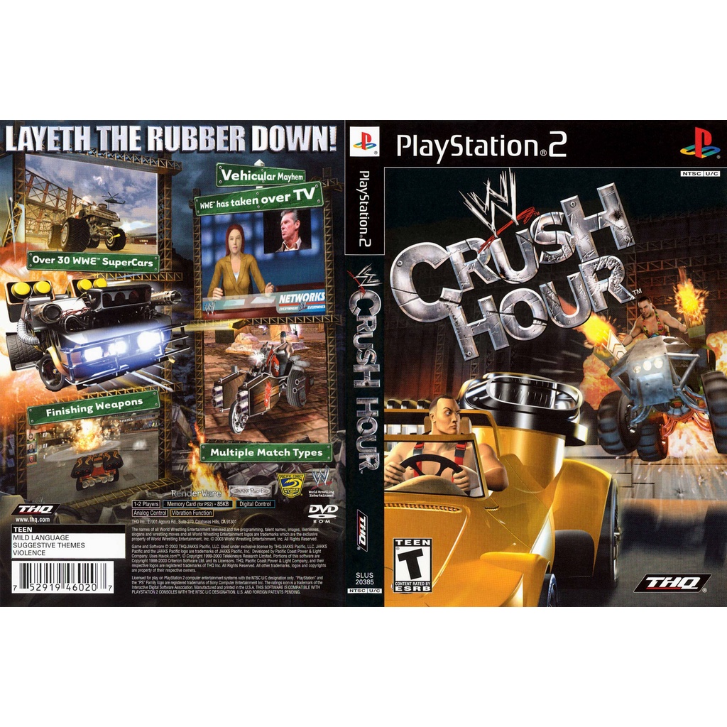แผ่นเกมส์ PS2 WWE Crush Hour คุณภาพ ส่งไว (DVD) | Shopee Thailand