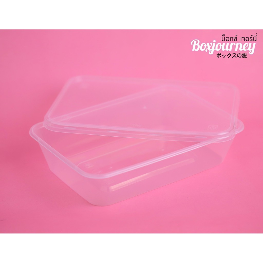 boxjourney-กล่องพลาสติกสี่เหลี่ยม-650ml-สีใส-พร้อมฝา-c-650-25-ใบ-แพค