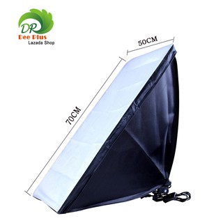 รูปภาพขนาดย่อของโคมไฟสตูดิโอ ซอ ฟบ๊อก 50x70ซม. รุ่น Photographic 50x70cm Softbox E27 Lamp Socket for Studio Continuous Lightingลองเช็คราคา