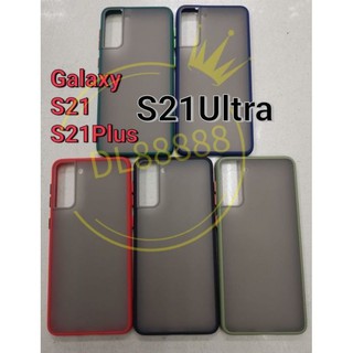 ✨พร้อมส่งในไทย✨เคสขอบนิ่มหลังแข็งขุ่น For Samsumg Galaxy S21 S21Plus S21Ultra