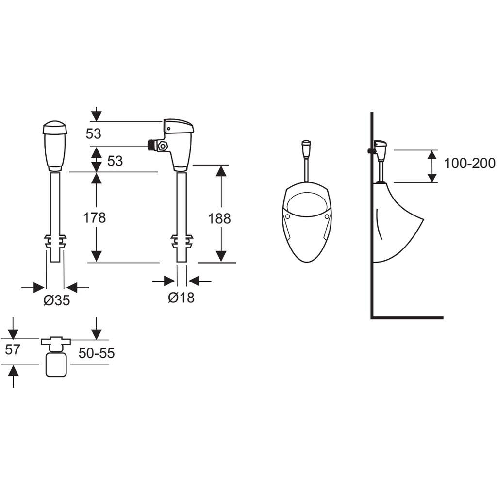 01-06-american-standard-t-3000-n-ฟลัชวาล์วสำหรับโถปัสสาวะชาย-t3000-f63000-chact