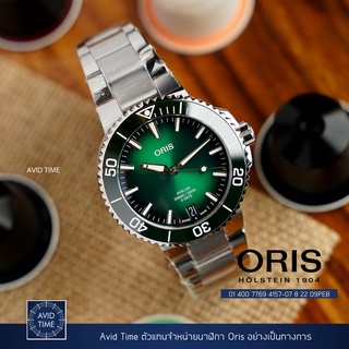 Oris Aquis Date Calibre 400 สีเขียว 41.5mm (01 400 7769 4157-07 8 22 09PEB) Avid Time โอริส ของแท้