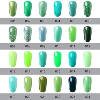 GAREAR  สีทาเล็บเจล สีเขียว ฺGreen  Color Series 8  ml (GR019-GR036) +เก็บเงินปลายทาง